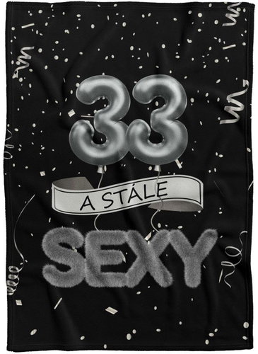 IMPAR Fleece blanket Still sexy - Black - 33 years old - Blanket - Main image