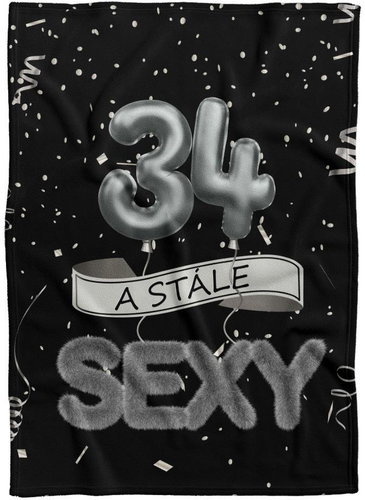 IMPAR Fleece blanket Still sexy - Black - 34 years old - Blanket - Main image
