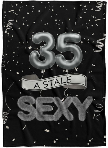 IMPAR Fleece blanket Still sexy - Black - 35 years old - Blanket - Main image