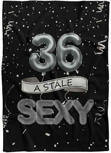 IMPAR Fleecová deka Stále sexy – Černá  - 36 let - Deka - Hlavní obrázek