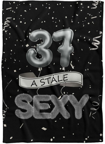 IMPAR Fleece blanket Still sexy - Black - 37 years old - Blanket - Main image