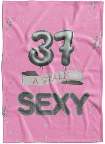 IMPAR Fleece blanket Still sexy - Pink - 37 years old - Blanket - Main image