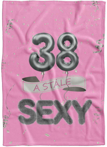 IMPAR Fleece blanket Still sexy - Pink - 38 years old - Blanket - Main image