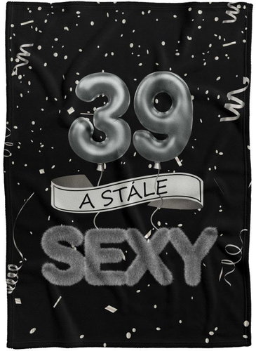 IMPAR Fleece blanket Still sexy - Black - 39 years old - Blanket - Main image
