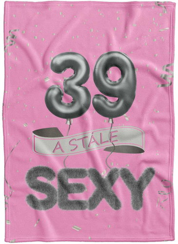 IMPAR Fleece blanket Still sexy - Pink - 39 years old - Blanket - Main image