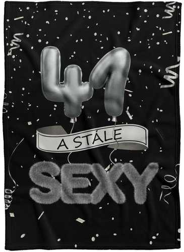 IMPAR Fleece blanket Still sexy - Black - 41 years old - Blanket - Main image