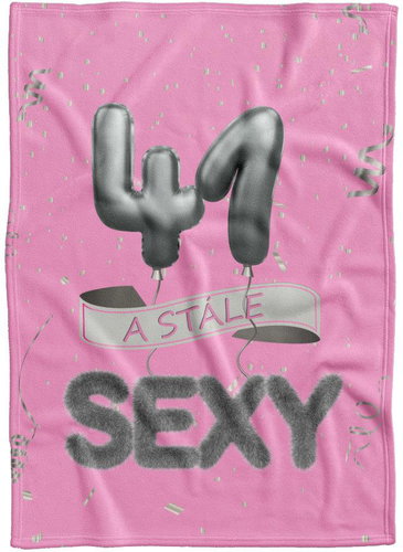 IMPAR Fleece blanket Still sexy - Pink - 41 years old - Blanket - Main image