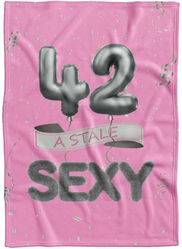 IMPAR Fleece blanket Still sexy - Pink - 42 years old - Blanket - Main image