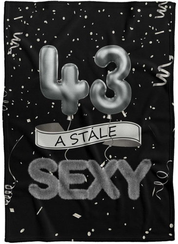 IMPAR Fleece blanket Still sexy - Black - 43 years old - Blanket - Main image