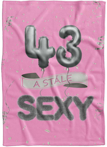 IMPAR Fleece blanket Still sexy - Pink - 43 years old - Blanket - Main image