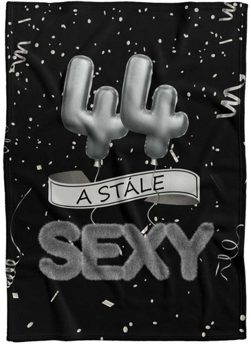 IMPAR Fleece blanket Still sexy - Black - 44 years old - Blanket - Main image