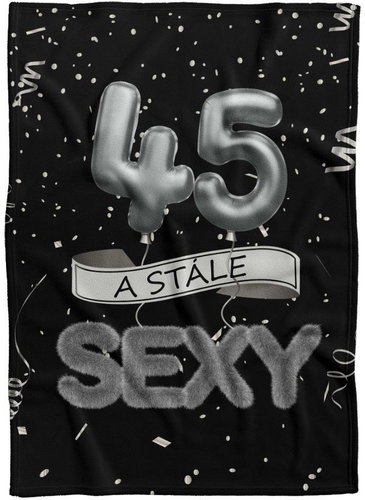 IMPAR Fleece blanket Still sexy - Black - 45 years old - Blanket - Main image