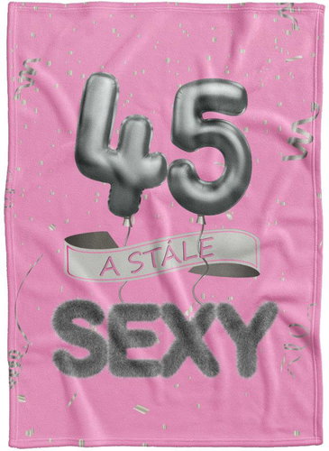 IMPAR Fleece blanket Still sexy - Pink - 45 years old - Blanket - Main image
