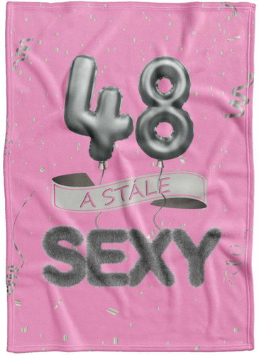 IMPAR Fleece blanket Still sexy - Pink - 48 years old - Blanket - Main image