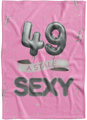 IMPAR Fleece blanket Still sexy - Pink - 49 years old - Blanket - Main image