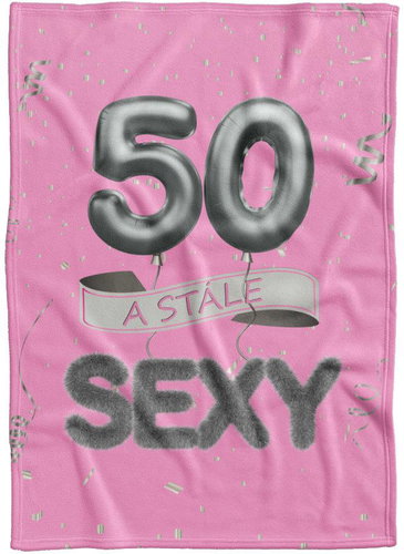 IMPAR Fleece blanket Still sexy - Pink - 50 years - Blanket - Main image