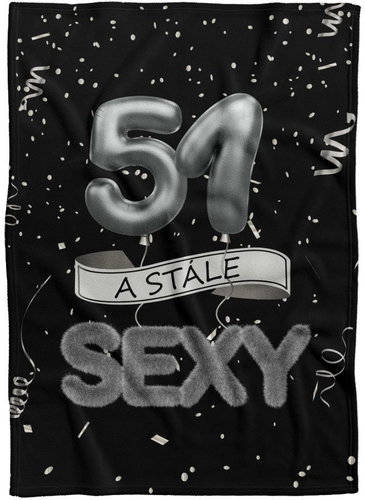 IMPAR Fleece blanket Still sexy - Black - 51 years old - Blanket - Main image