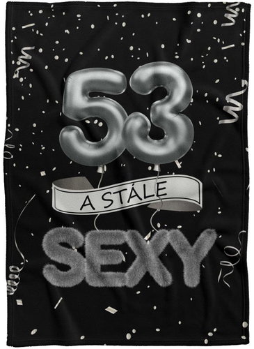 IMPAR Fleece blanket Still sexy - Black - 53 years old - Blanket - Main image
