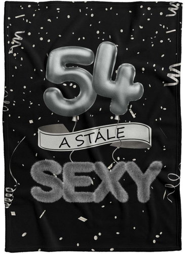 IMPAR Fleece blanket Still sexy - Black - 54 years old - Blanket - Main image