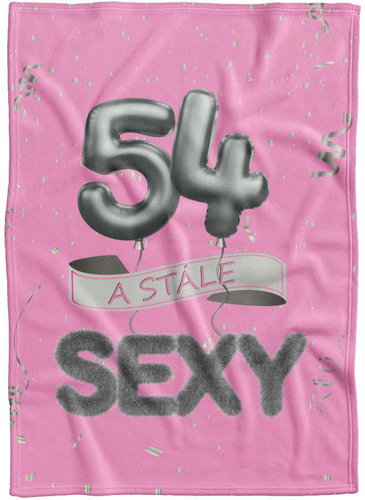 IMPAR Fleece blanket Still sexy - Pink - 54 years old - Blanket - Main image
