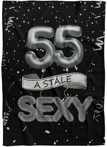IMPAR Fleece blanket Still sexy - Black - 55 years old - Blanket - Main image