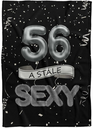 IMPAR Fleece blanket Still sexy - Black - 56 years old - Blanket - Main image