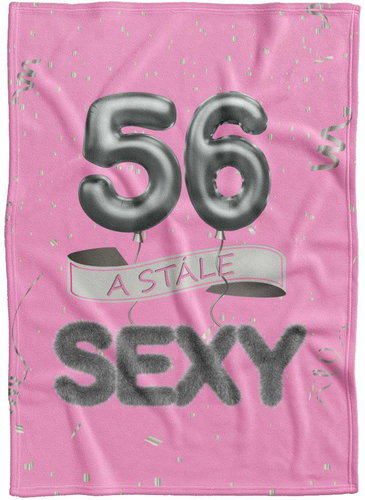 IMPAR Fleece blanket Still sexy - Pink - 56 years old - Blanket - Main image