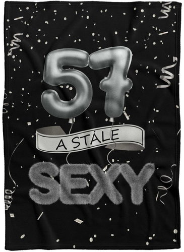 IMPAR Fleece blanket Still sexy - Black - 57 years old - Blanket - Main image