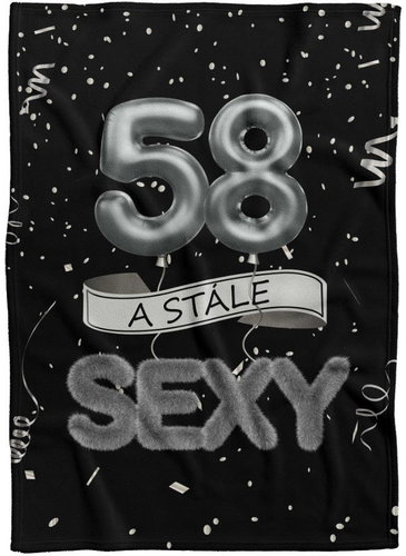 IMPAR Fleece blanket Still sexy - Black - 58 years old - Blanket - Main image