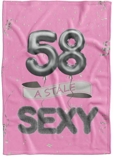IMPAR Fleece blanket Still sexy - Pink - 58 years old - Blanket - Main image