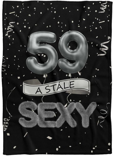 IMPAR Fleece blanket Still sexy - Black - 59 years old - Blanket - Main image