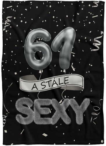 IMPAR Fleece blanket Still sexy - Black - 61 years old - Blanket - Main image