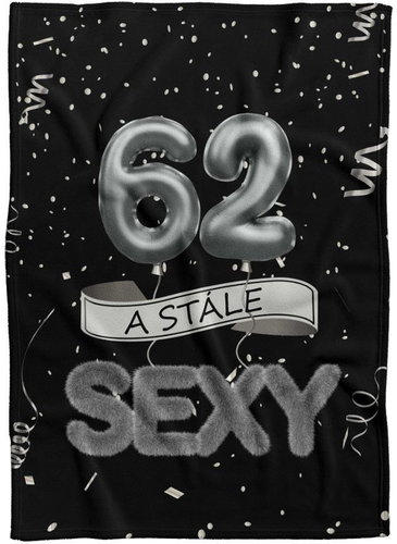 IMPAR Fleece blanket Still sexy - Black - 62 years old - Blanket - Main image