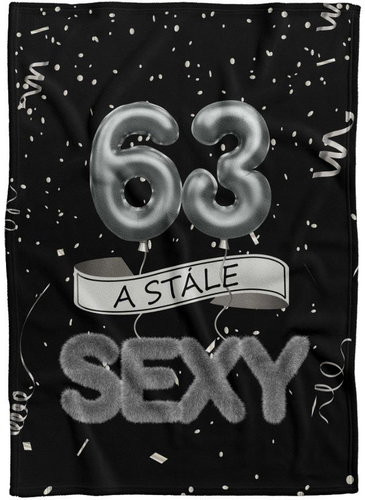 IMPAR Fleece blanket Still sexy - Black - 63 years old - Blanket - Main image
