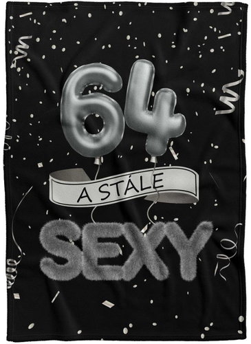 IMPAR Fleece blanket Still sexy - Black - 64 years old - Blanket - Main image