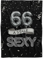IMPAR Fleece blanket Still sexy - Black - 66 years old - Blanket
