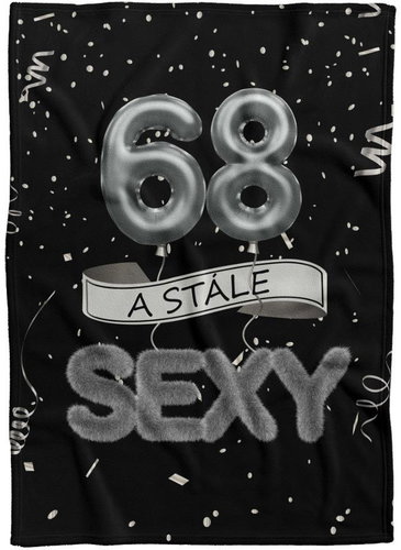 IMPAR Fleece blanket Still sexy - Black - 68 years old - Blanket - Main image