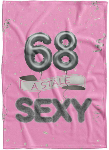 IMPAR Fleece blanket Still sexy - Pink - 68 years old - Blanket - Main image