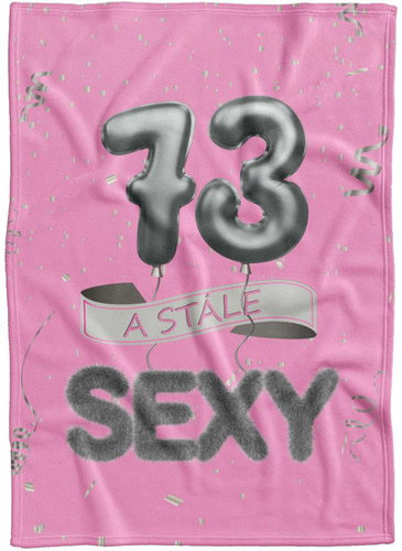 IMPAR Fleece blanket Still sexy - Pink - 73 years old - Blanket - Main image