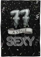 IMPAR Fleece blanket Still sexy - Black - 77 years old - Blanket