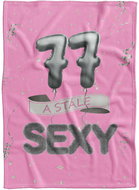 IMPAR Fleece blanket Still sexy - Pink - 77 years old - Blanket