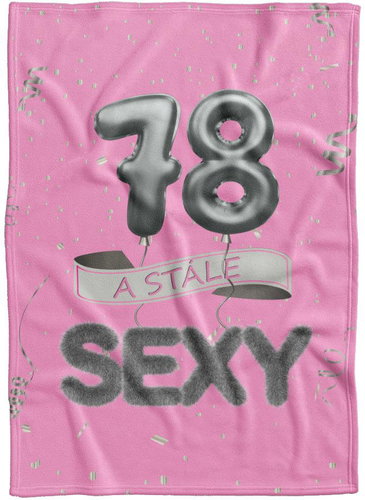 IMPAR Fleece blanket Still sexy - Pink - 78 years old - Blanket - Main image