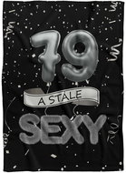 IMPAR Fleece blanket Still sexy - Black - 79 years old - Blanket