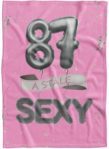 IMPAR Fleece blanket Still sexy - Pink - 87 years old - Blanket - Main image