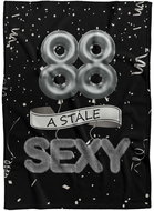 IMPAR Fleece blanket Still sexy - Black - 88 years old - Blanket