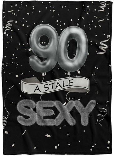 IMPAR Fleece blanket Still sexy - Black - 90 years - Blanket - Main image