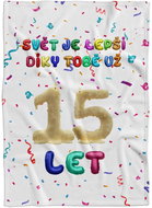 IMPAR Fleece blanket The world is better because of you - 15 years - Blanket