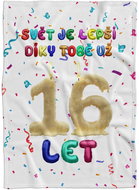 IMPAR Fleece blanket The world is better because of you - 16 years old - Blanket