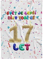 IMPAR Fleece blanket The world is better because of you - 17 years old - Blanket