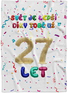 IMPAR Fleece blanket The world is better because of you - 27 years old - Blanket